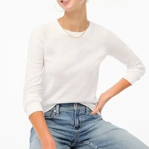 J. Crew Factory Cotton-wool Teddie Sweater / MEDIUM / IVORY